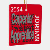 Carpenter Apprentice Extraordinaire CUSTOM Keramikornament (Rechts)