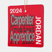 Carpenter Apprentice Extraordinaire CUSTOM Keramikornament (Links)