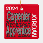 Carpenter Apprentice Extraordinaire CUSTOM Keramikornament (Vorderseite)