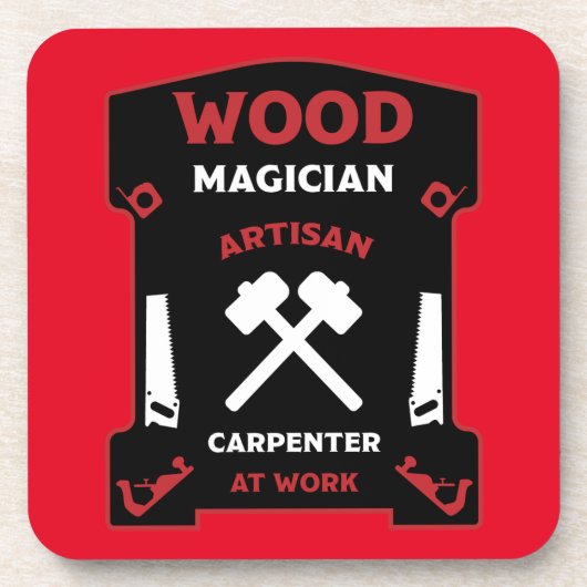 Carpenter Artisan Getränkeuntersetzer (Vorderseite)