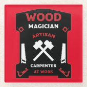 Carpenter Artisan Glasuntersetzer (Vorderseite)