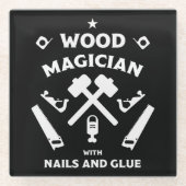 Carpenter Artisan Glasuntersetzer (Vorderseite)