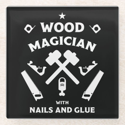 Carpenter Artisan Glasuntersetzer (Vorderseite)