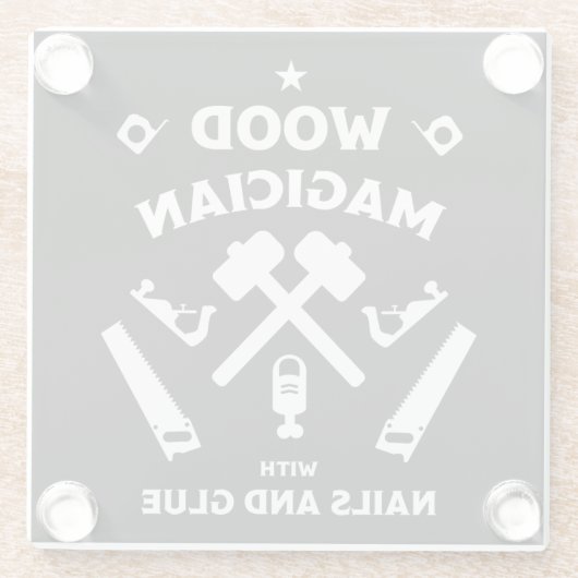 Carpenter Artisan Glasuntersetzer (Rückseite)