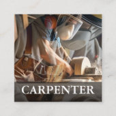 Carpenter Bold Modern Business Cards Quadratische Visitenkarte (Vorderseite)
