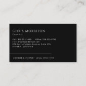 Carpenter Carpentry Handyman Visitenkarte (Rückseite)