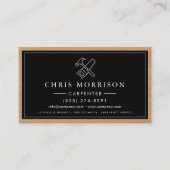 Carpenter Carpentry Wood General Contractor Visitenkarte (Vorderseite)