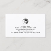 Carpenter Carpentry Woodworking Business Card Visitenkarte (Rückseite)