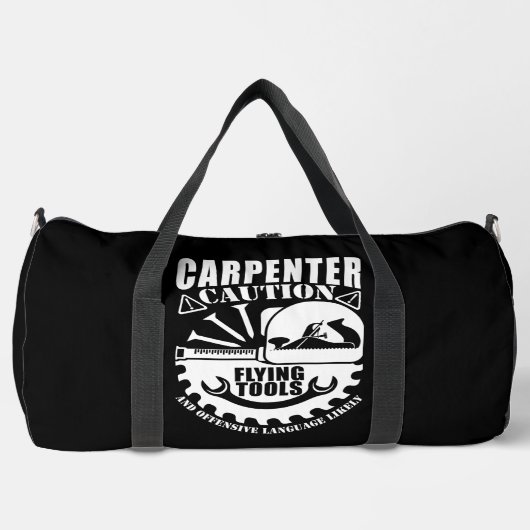 Carpenter Caution Flying Tools Duffle Bag (Vorderseite)