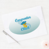 Carpenter Chick #3 Ovaler Aufkleber (Umschlag)