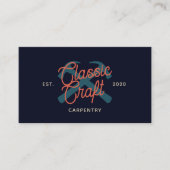 Carpenter Construction Business Card Visitenkarte (Vorderseite)