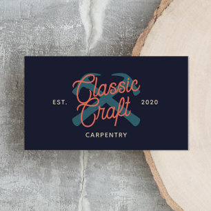 Carpenter Construction Business Card Visitenkarte