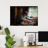Carpenter - Den Figurenkopf tragen Poster (Heimbüro)