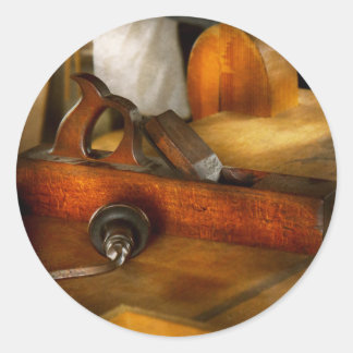 Carpenter - Der bescheidene Shop Runder Aufkleber