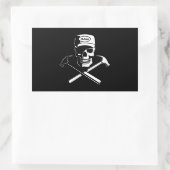 Carpenter der Karibik Rechteckiger Aufkleber (Tasche)