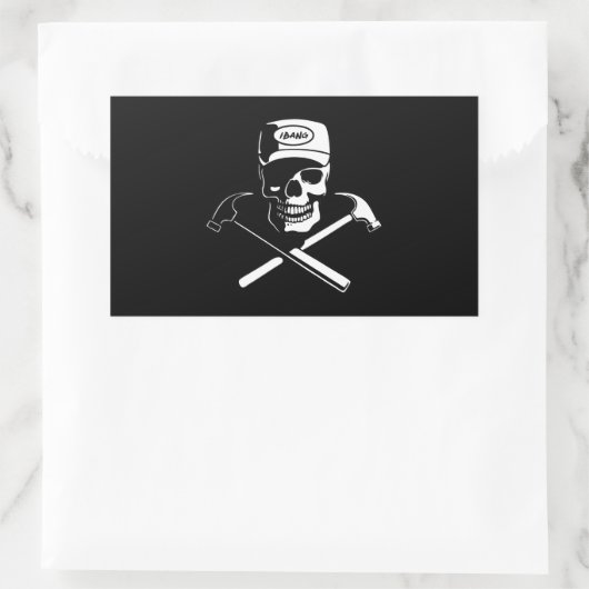 Carpenter der Karibik Rechteckiger Aufkleber (Tasche)