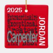 Carpenter Extraordinaire CUSTOM Keramikornament (Rückseite)