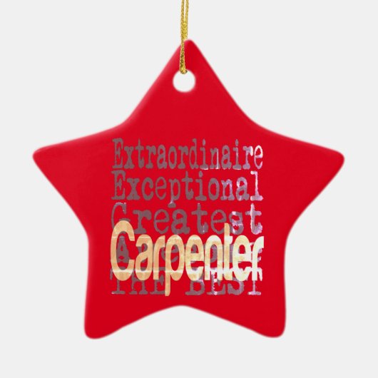 Carpenter Extraordinator Keramik Ornament (Vorne)