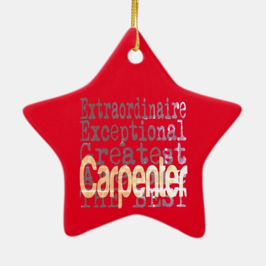 Carpenter Extraordinator Keramik Ornament (Hinten)