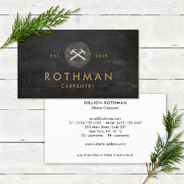 Carpenter Handyman Hammer Saw Visitenkarte