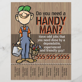 Carpenter Handyman Plumber Painter verdienen Geld Flyer