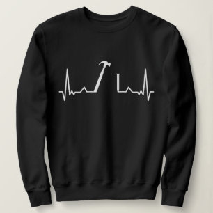 Carpenter Heartbeat Holzbearbeitungsgeschenk Sweatshirt