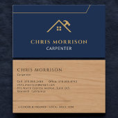 Carpenter Home Carpentry Construction Visitenkarte