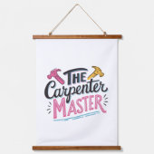 Carpenter job master wandteppich mit holzrahmen (Vorderseite)