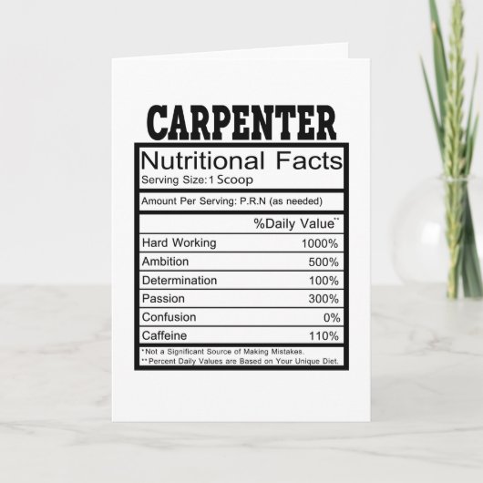 Carpenter Karte (Vorderseite)