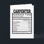Carpenter Karte<br><div class="desc">Perfect as a birthday surprise for a carpenter! Everyone who loves handicrafts, carpentry and honest work by hand</div>