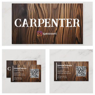 Carpenter Masculine Design Visitenkarte
