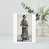 Carpenter mit Schürze, Vincent van Gogh Postkarte (Stehend Vorderseite)