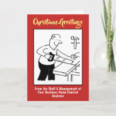 Carpenter oder Joiner Weihnachtskarte Feiertagskarte (Vorderseite)