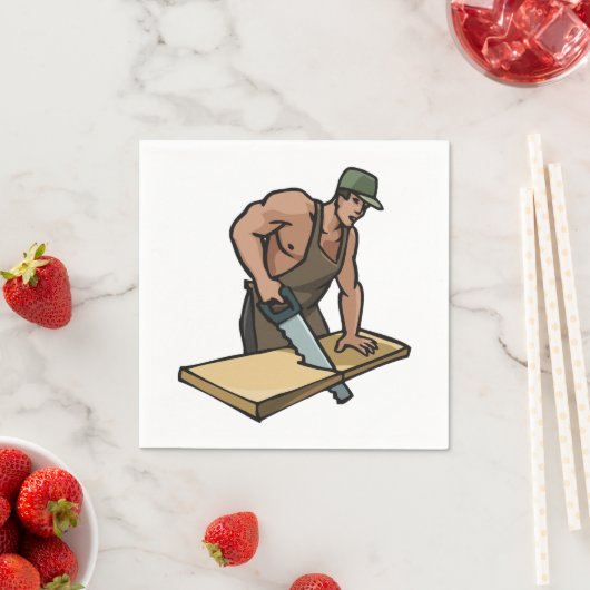Carpenter Paper Napkins Serviette (Beispiel)