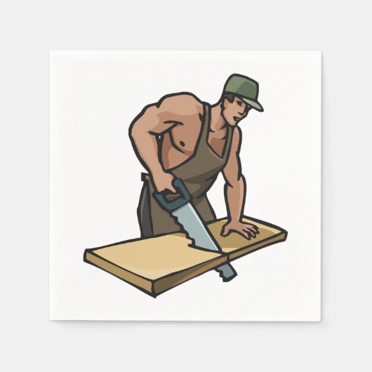 Carpenter Paper Napkins Serviette (Vorderseite)