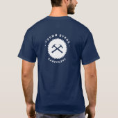 Carpenter Plywood Construction Navy Blue T-Shirt (Rückseite)