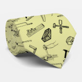 Carpenter Professionelle Vater Krawatte (Gerollt)