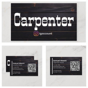 Carpenter QR Code Visitenkarte