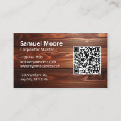 Carpenter Rustikale maskuline Touch Visitenkarte (Vorderseite)