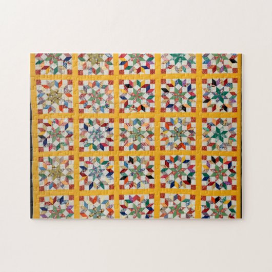 Carpenter’s Wheel quilt Puzzle (Horizontal)