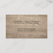 Carpenter Services cooler Logo-Text mit Planer Visitenkarte (Rückseite)