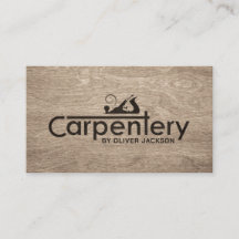 Carpenter Services cooler Logo-Text mit Planer