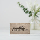Carpenter Services cooler Logo-Text mit Planer Visitenkarte (Stehend Vorderseite)