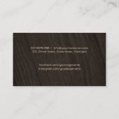 Carpenter Services cooler Logo-Text mit Planer Visitenkarte (Rückseite)