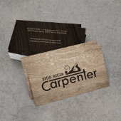 Carpenter Services cooler Logo-Text mit Planer Visitenkarte