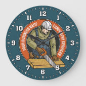 Carpenter-Services-Uhr Große Wanduhr (Vorderseite)