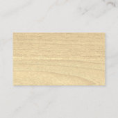 Carpenter Tischler Rustikaler Holzspass Social Med Visitenkarte (Rückseite)