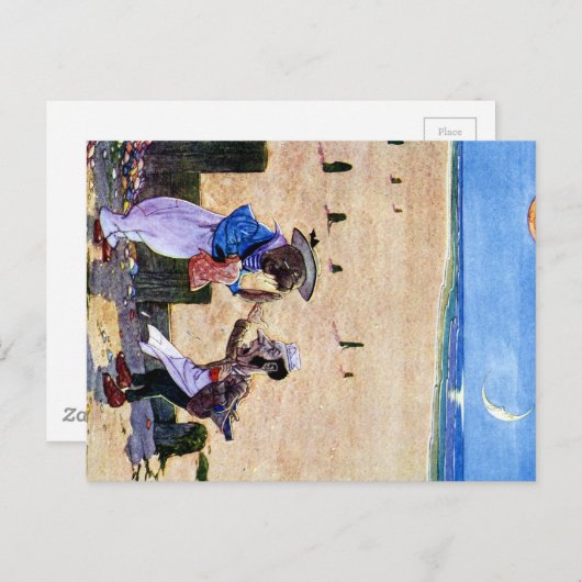 Carpenter und Walrus - Alice im Wunderland Postkarte (Vorne/Hinten)