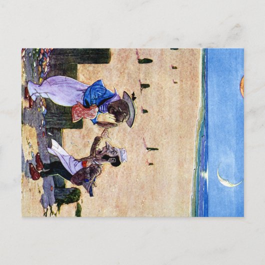 Carpenter und Walrus - Alice im Wunderland Postkarte (Vorderseite)