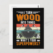 Carpenter Vater Woodworking Handwerker Husband Postkarte (Vorne/Hinten)